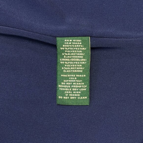 Lauren Ralph Lauren Scoop Neck Geometric Print ¾ Sleeve Lined Shift Dress 2X - Picture 11 of 11